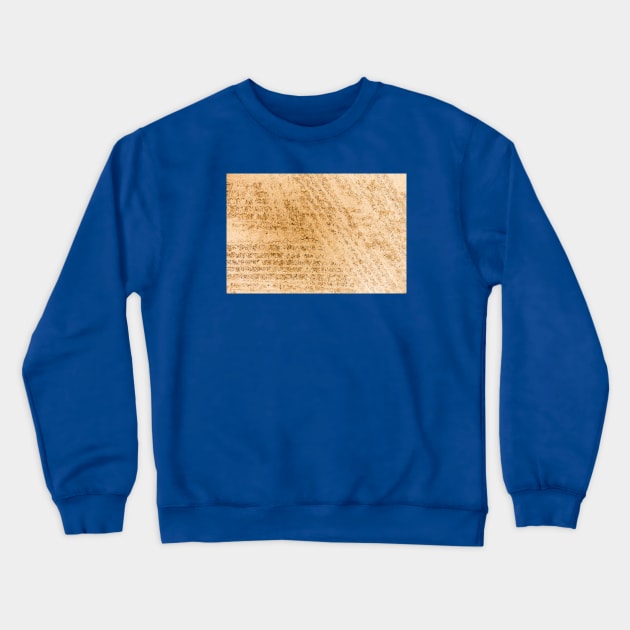 Crossing Tyre Imprint Markings Dried In Sunlight Crewneck Sweatshirt by textural